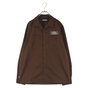 NEIGHBORHOOD ネイバーフッド 21AW CLASSIC WORK/EC-SHIRT LS クラシック 長袖ワークシャツ ブラウン 212TSNH-SHM01