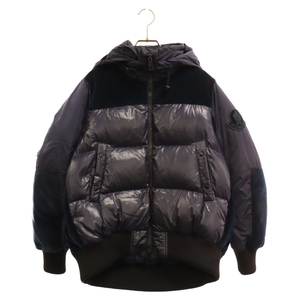 MONCLER モンクレール 18AW ELANION エラニオン ベロア切替 ダウンジャケット ネイビー D20934695680