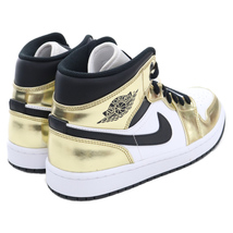 NIKE ナイキ AIR JORDAN 1 MID SE METALLIC GOLDエアジョーダン ミッド メタリックゴールド スニーカー ゴールド US10/27cm DC1419‐700_画像4