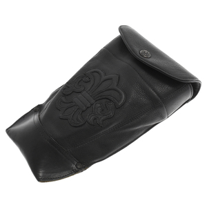 CHROME HEARTS クロムハーツ Leather Shovel Case フレアパッチレザースコップシャベルケース イエロー/ブラック