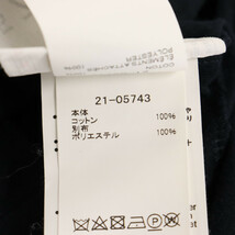 Sacai サカイ 21AW ツイード プリントレース切り替え 半袖Tシャツ 21-05743 ブラック_画像6