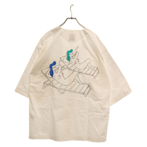 WACKO MARIA ワコマリア 23SS 世界平和プロジェクト DABO SHIRT TYPE-1 ダボシャツ 半袖シャツ ホワイト 23SS-WMS-DB01