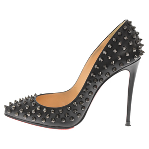 CHRISTIAN LOUBOUTIN クリスチャンルブタン FOLLIES SPIKES スタッズ装飾 レザーパンプス ハイヒール レディース