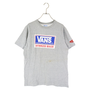 VANS ヴァンズ 80s VINTAGE AUTHORIZED DEALER 半袖Tシャツ グレー