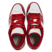 NIKE ナイキ AIR JORDAN1 LOW CARDINAL RED エアジョーダン1 ローカットスニーカー レッド/ホワイト 553558-607 US8_画像5