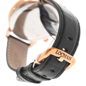 LOCMAN ロックマン Dolce Vita Chrono 0254R01R ドルチェ ヴィータ クロノグラフ ブラック 黒文字盤 レザーブレス クウォーツ 腕時計 の画像6
