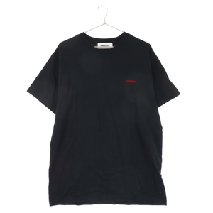 AMBUSH アンブッシュ ロゴ刺繍 半袖Tシャツ カットソー 12112479 ブラック