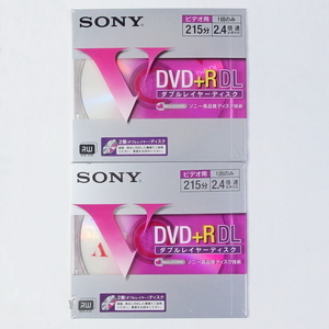 未開封 即決 送料 185円 SONY ソニー DVD+R DL 2枚まとめて DPR215HDL ダブルレイヤー 片面2層 8.5GB 215分 ビデオ用 1回のみ 2.4倍速