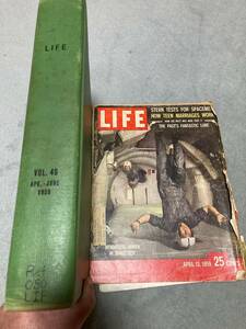 ◆　１９５９　LIFE　ライフ　 ４−６月号 米軍基地所蔵品　おまけ付　アメリカンビンテージ資料