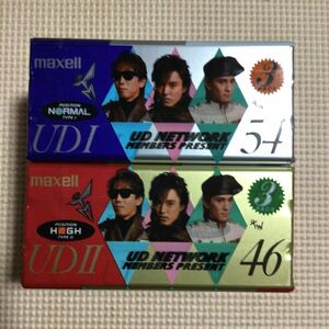 maxell UDⅠ 54 3パック【ノーマルポジション】UDⅡ 46 3パック【ハイポジション】TMネットワークカバーカセットテープ【未開封新品】■■