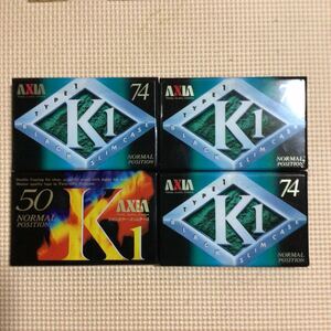 AXIA K1 74x3.50x1 ノーマルポジション　カセットテープ4本セット【未開封新品】■■