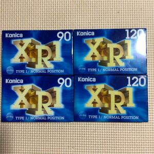 Konica【コニカ】90x2.120x2 ノーマルポジション　カセットテープ4本セット【未開封新品】★