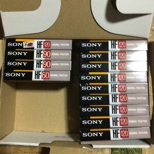 SONY HF 120【長時間録音】x10. 90x2. 60 ノーマルポジション　カセットテープ13本セット【未開封新品】★