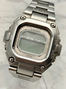 P63 1円～ 不動品 カシオ CASIO ジーショック G-SHOCK MRG-110 クオーツ デジタル 腕時計 ステンレス シルバーカラー メンズ