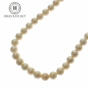 1円スタート アコヤ真珠 パールネックレス 57粒 57P 7.00～7.50mm pearl 金具 SILVER シルバー あこや真珠 アクセサリー NGLソーティング