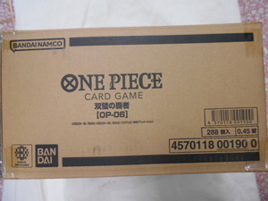 未開封 ワンピース カードゲーム 双璧の覇者 【OP-06】1カートン ワンピースカードゲーム ONE PIECE カートン