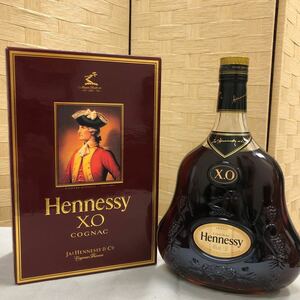 Hennessy ヘネシーXO クリアボトル　金キャップ　コニャック　古酒　未開封