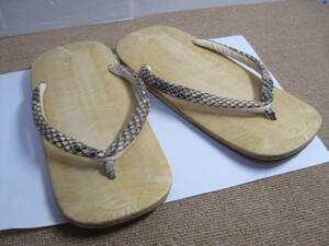 #2/ sandals setta # gentleman kimono small articles total length 23.5cm degree real leather bottom??. leather nose .?# junk 