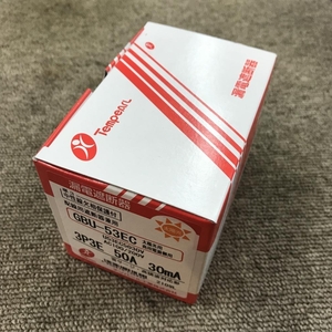 008●未使用品・即決価格●テンパール 漏電遮断器 GBU-53EC 3P3E 50A30mA ②