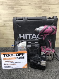 013♪おすすめ商品♪HITACHI　日立 コードレスインパクトドライバ WH14DBAL2 バッテリ2個・充電器有　 ※商品状態欄要確認※