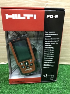 004★ジャンク扱い品★HILTI ヒルティー レーザーメーター レーザー距離計 PD-E ソフトケース付き 未校正の為ジャンク扱い