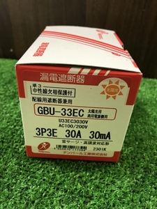 004★未使用品★テンパール 漏電遮断器 GBU-33EC 3P3E 30A 30mA