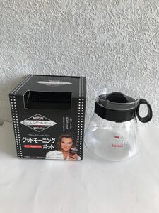 未使用 ネスカフェ エクセラ グッド モーニング ポット コーヒー 黒 ブラック ブルック・シールズ デッドストック 非売品 ハリオ