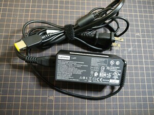 迅速発送 送料無料 通電確認済 Lenovo 20V 2.25A 45W ACアダプター /角型 /Thinkpad X240 X250 X260 T440P L540 など/中古品 