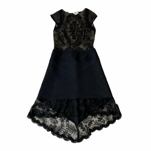 新品 未使用 タグ付き TADASHI SHOJI タダシ ショージ ワンピース ノースリーブ レース 黒系 ポリエステル レディース サイズ4