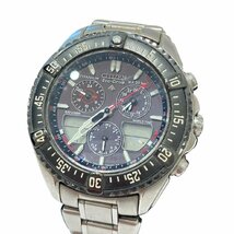 CITIZEN シチズン プロマスター エコドライブ ソーラー アナデジ C650-T002765TA メンズ SS ※ジャンク扱い_画像1