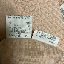 ○送料無料 美品 タグ付き BURBERRY バーバリー ロンドン セーター ウール×ナイロン ピンク系レディース サイズ2_画像7