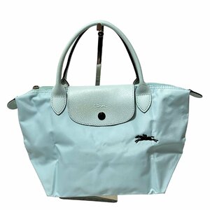 Longchamp ロンシャン ルプリアージュ クラブ ナイロン 折畳式 ハンドバッグ レディース ライトブルー系