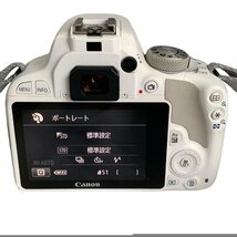 CANON キヤノン EOS Kiss X7 デジタル一眼レフカメラ DS126441 レンズセット ホワイト系 起動確認済_画像2