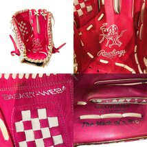 ローリングス Rawlings HOH 野球 軟式 オールラウンド用 GRXHON64 グラブ グローブ ピンク×ホワイト 11 1/2 INCH_画像9