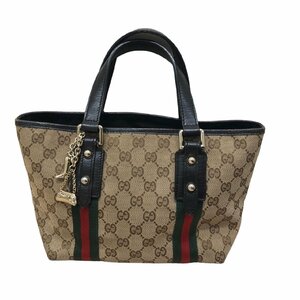 GUCCI グッチ GGキャンバス チャーム付 ハンドバッグ 139261