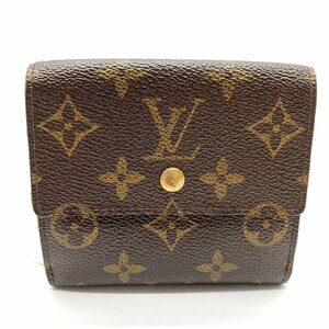 LOUIS VUITTON ルイヴィトン モノグラム Wホック ポルトモネ ビエ カルトクレディ マロン M61652