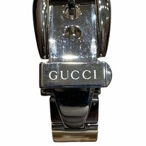 GUCCI グッチ QZ 6700L ラウンド 黒文字盤 レディース腕時計_画像5