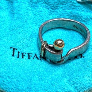 TIFFANY&Co. ティファニー ラブノット SV925×K18 750 コンビ リング 指輪