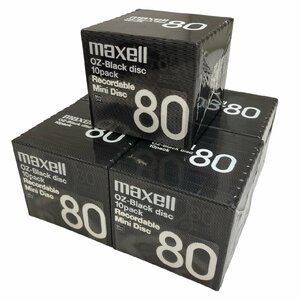 Maxell マクセル 録音用ミニディスク MD OZ-Black disc 80分 10Packx5セット OZMD80B.10P 未開封