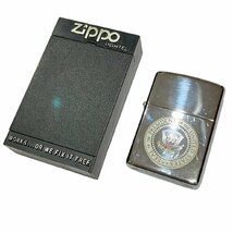 ZIPPO ジッポー オイルライター シールオブプレジデント USAロゴ ケース付き 美品_画像6