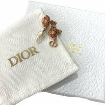 Dior ディオール D-ミルフィオリ ピアス フラワー メタル レジンパール ピンクゴールドカラー E2831WOMRS_D103W_画像8