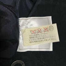 国内正規品 CHANEL シャネル キルティングスカート コットン100% シルク混 ネイビー系 レディース サイズ42_画像9