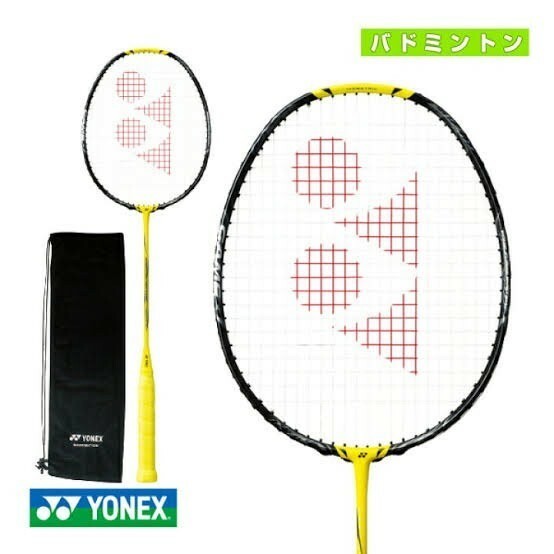 【YONEX NF-1000G 4U5】 YONEX(ヨネックス) 　ナノフレア1000G　ライトニングイエロー　4U5　バドミントンラケット　新品未使用　ケース付 