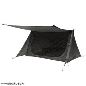 Pupp палатка военная занавесная занавес Polyester Peg &amp; Fixe Rope [Black] Camp Outdoor Half Shelter