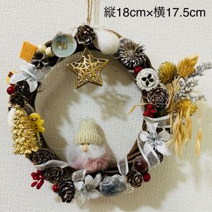 ハンドメイドクリスマスリース