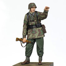 [旧作7] 完成品 1/35 フィギュア WW2 ドイツ軍 ドイツ兵 陸軍 前方を指し示す下士官 1944-1945 Painted and Built Figure 50mm_画像3