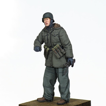 [194] 完成品 1/35 フィギュア WW2 ドイツ軍 ドイツ兵 武装親衛隊 東部戦線 戦争後期Painted and Built Figure 50mm_画像3