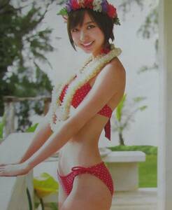 3Ｗ1切り抜き　篠田麻里子　ビキニ 巨乳　2010年 5P　　送料120円～