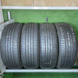 (K-56) 225/55R18 98V 中古タイヤ 4本 ブリヂストン デューラーH/P SPORT 2019年製 