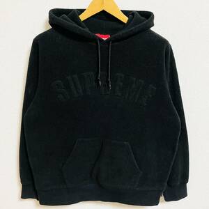 Supreme Polartec Hooded Sweatshirt Black S 18aw 2018年 黒 ブラック ポーラテック フード スウェットシャツ アーチロゴ